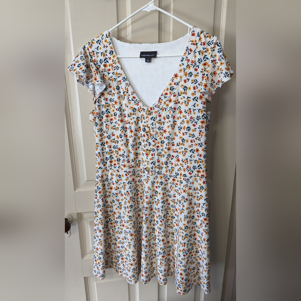 Fortune + Ivy floral dress, Size XL